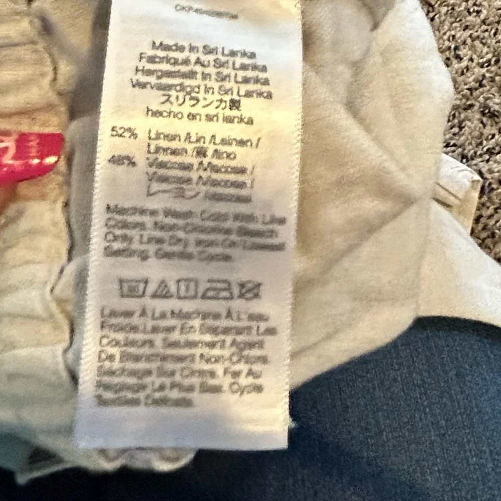 Madewell | Linen Blend Track Trousers in Natural L 30%off w♥️ #74 - Picture 3 of 8